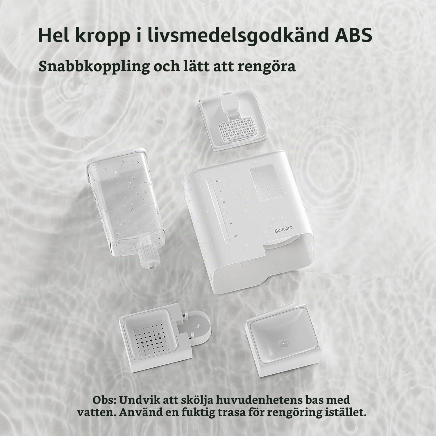 Thumbnail 5 de DUDUPET automatisk foderautomat och vattenautomat 2-i-1 med appstyrning, 5 L/4 L