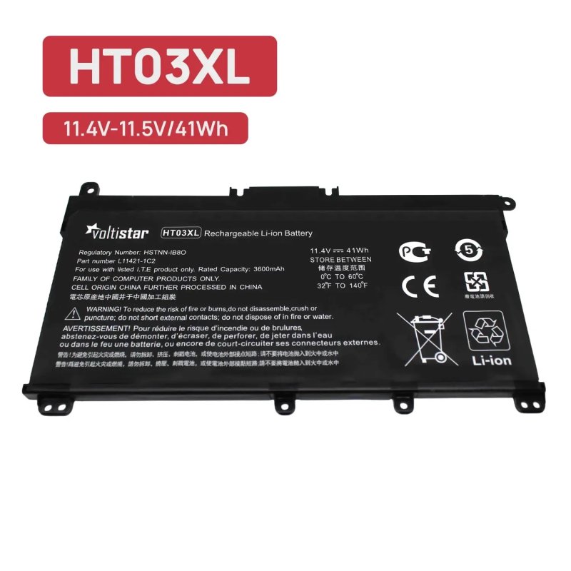 Detalle 2 de Voltistar Batería para HP 14-CE / 14-CF / 14-CK / 14-CM / 14-DG / 14-DF (HT03XL) – repuesto fiable