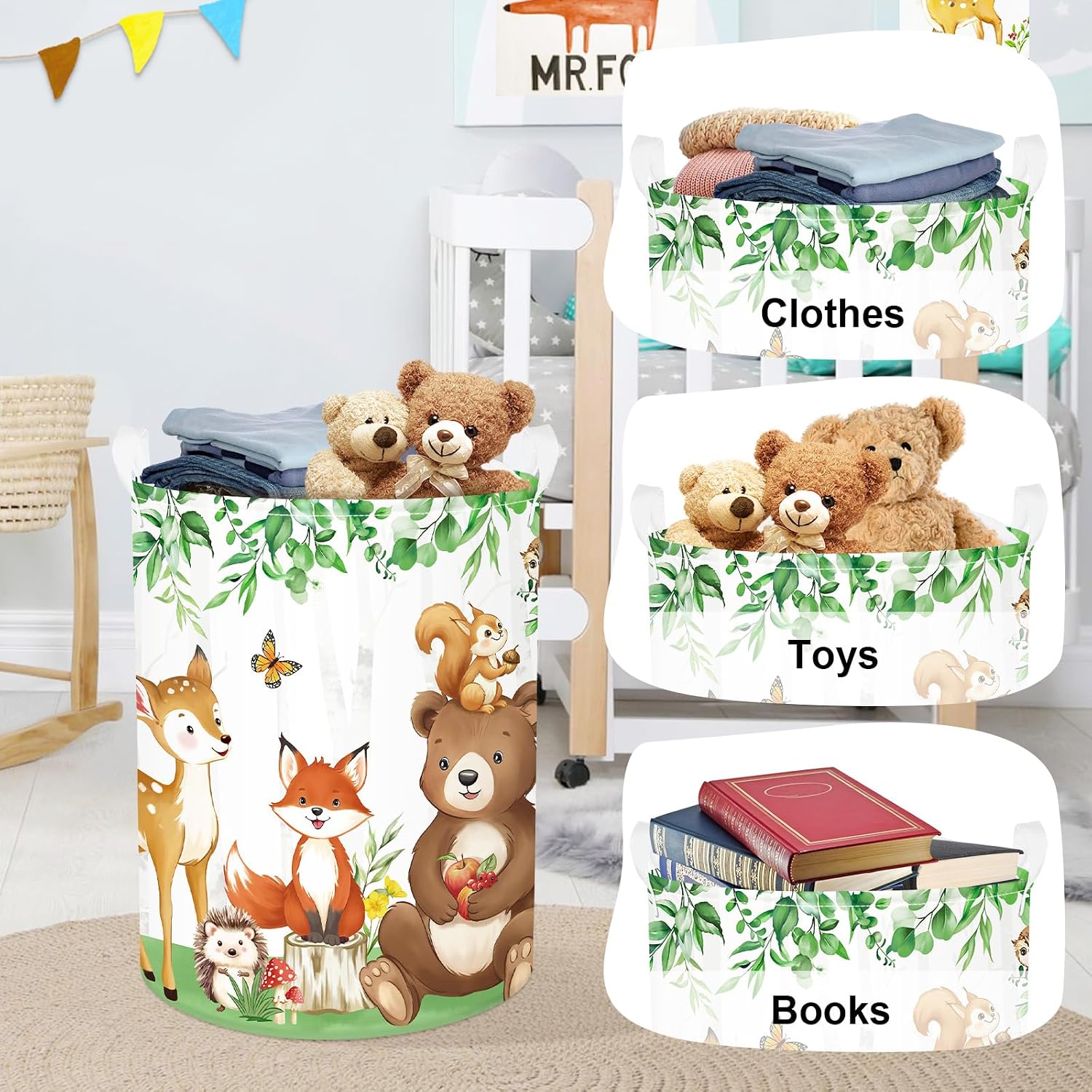 Thumbnail 4 de HUUMONSS Jungle Animals Storage Basket 63L
