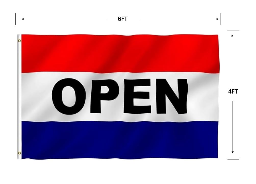 Thumbnail 1 de Open Flags Polyester Flag, 4 x 6 ft