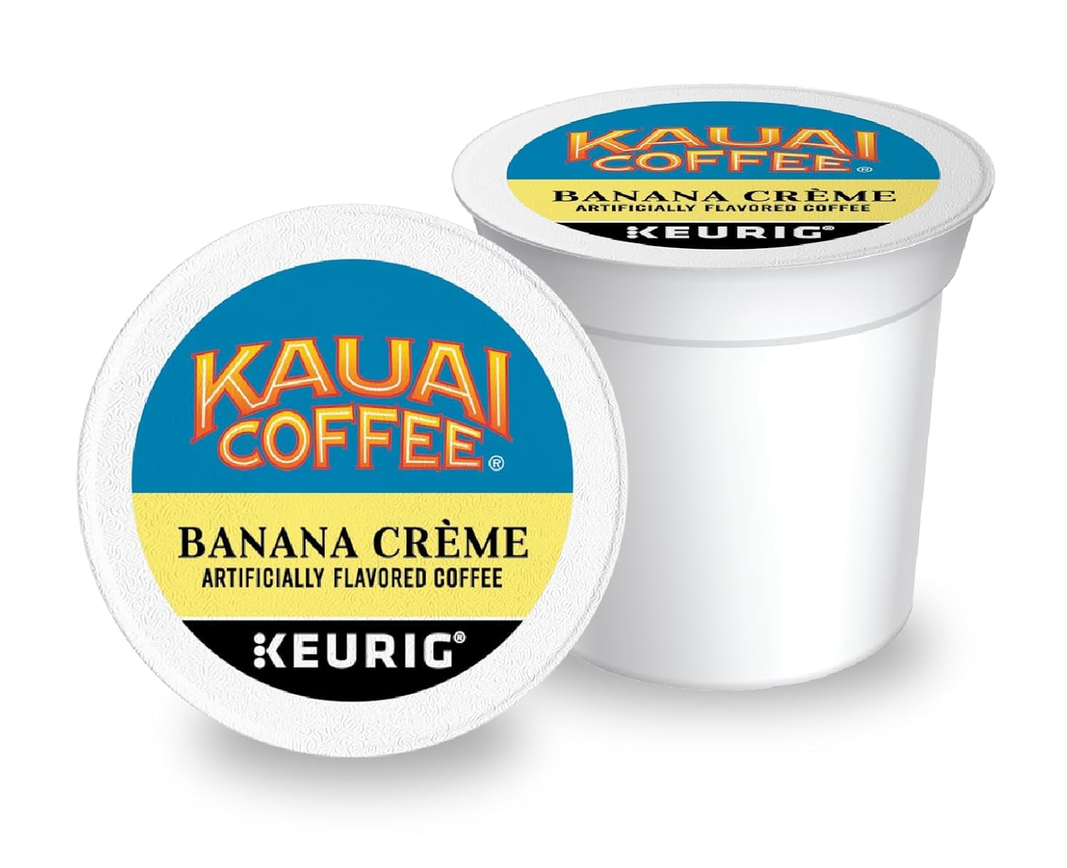 Detalle de Kauai Coffee Banana Crème K-Cup Pods, Medium Roast Arabica with Hawaiian Coffee