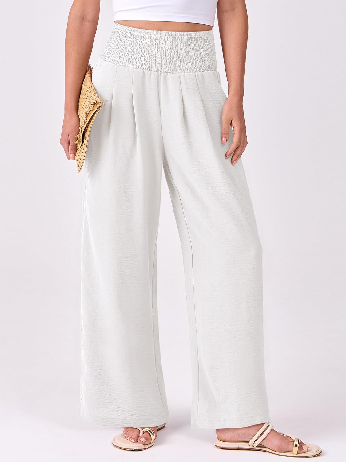 Thumbnail 1 de ANRABESS Women’s High-Waist Palazzo Pants (S–XL) with Pockets