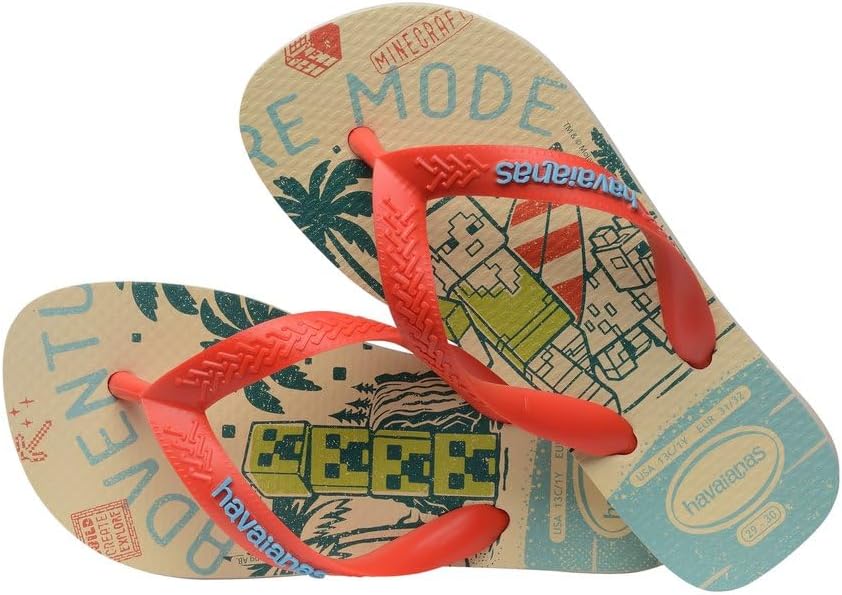 Detalle 2 de Havaianas Kids Minecraft Garçon Tongs – Confort léger et style ludique