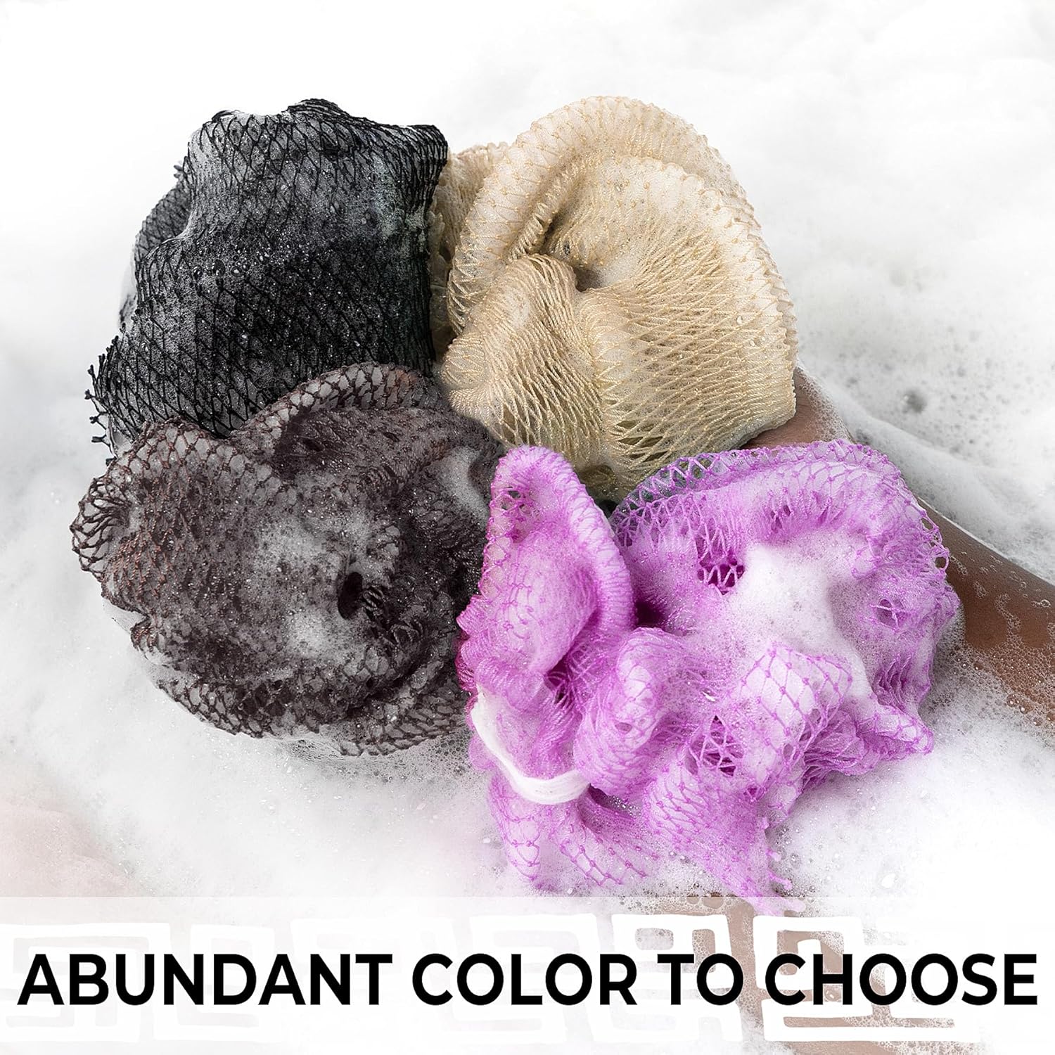 Detalle de African Net Sponge Authentic: 3-Piece Exfoliating Back Scrubber Set