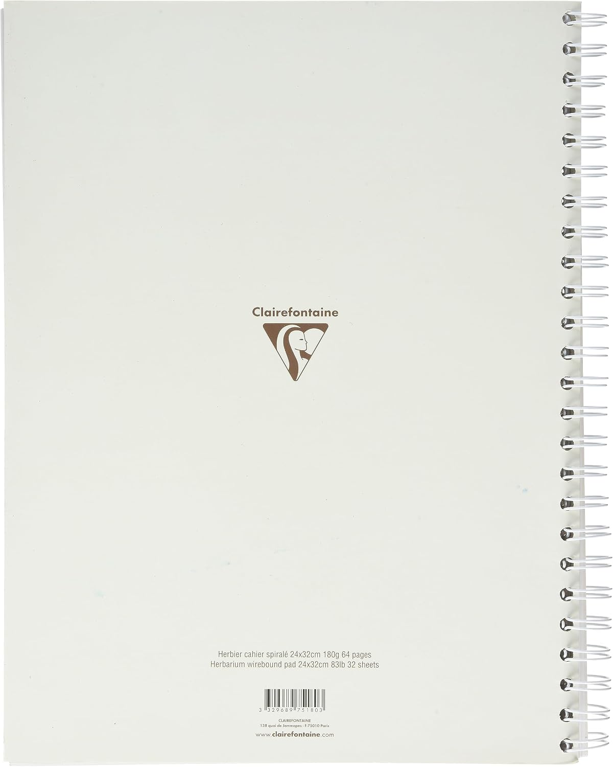 Detalle 2 de Cahier spiralé Clairefontaine 975180C 32 feuilles