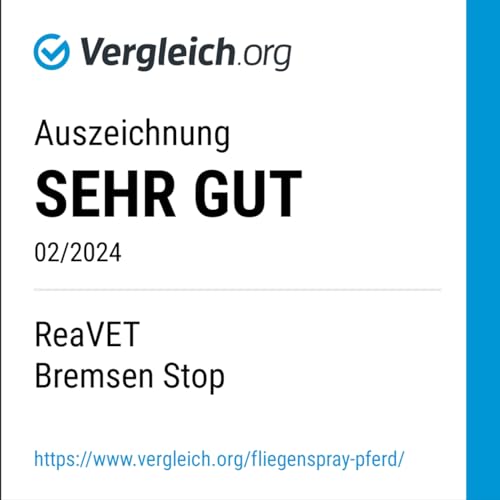 Detalle 2 de ReaVET Bremsen Stop Spray für Pferde 1L – TESTSIEGER mit Aloe Vera