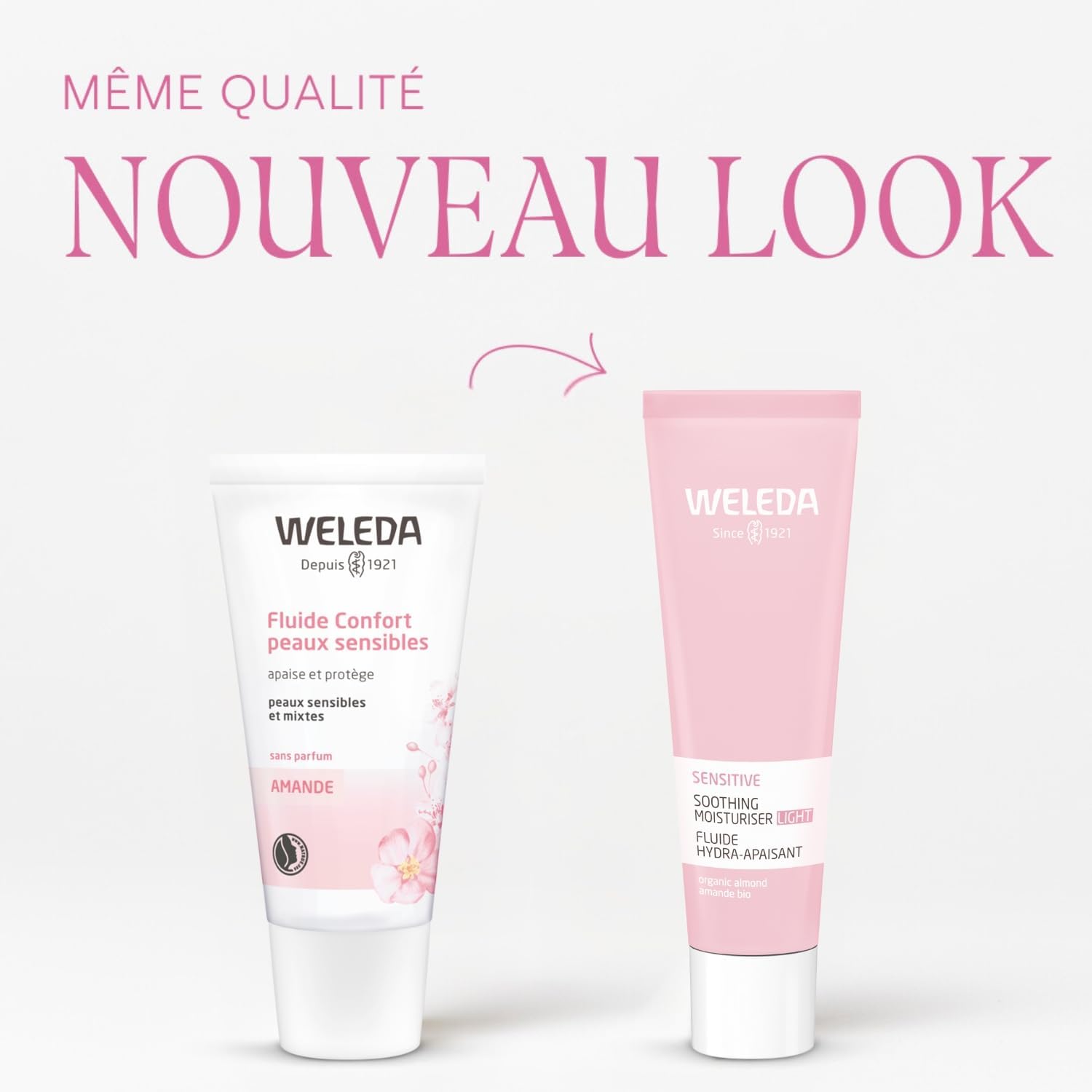 Detalle de WELEDA Fluide Confort peaux sensibles à l’amande – 30 ml
