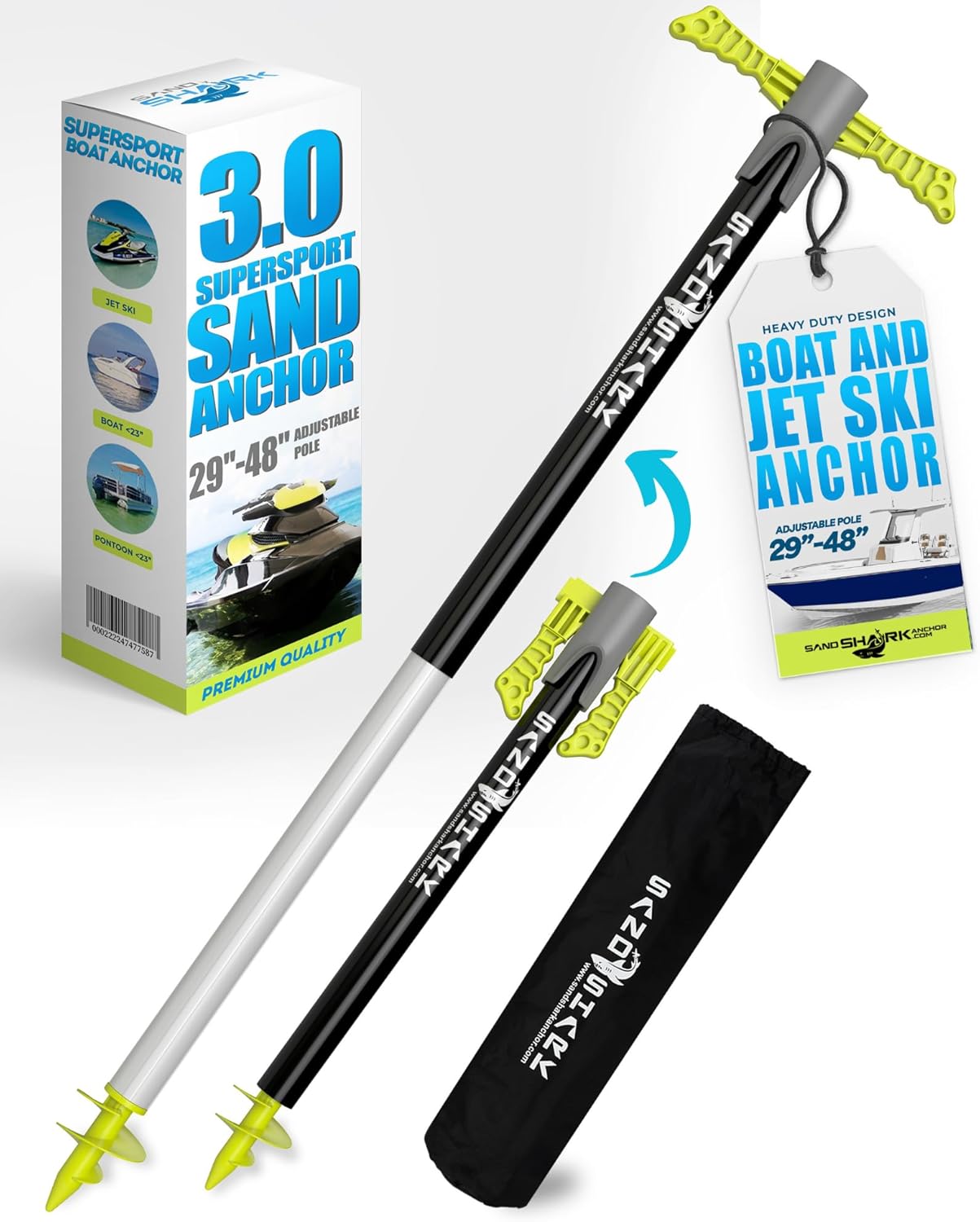 SandShark Supersport 3.0 Shallow Water Anchor for PWC & Pontoon Boats