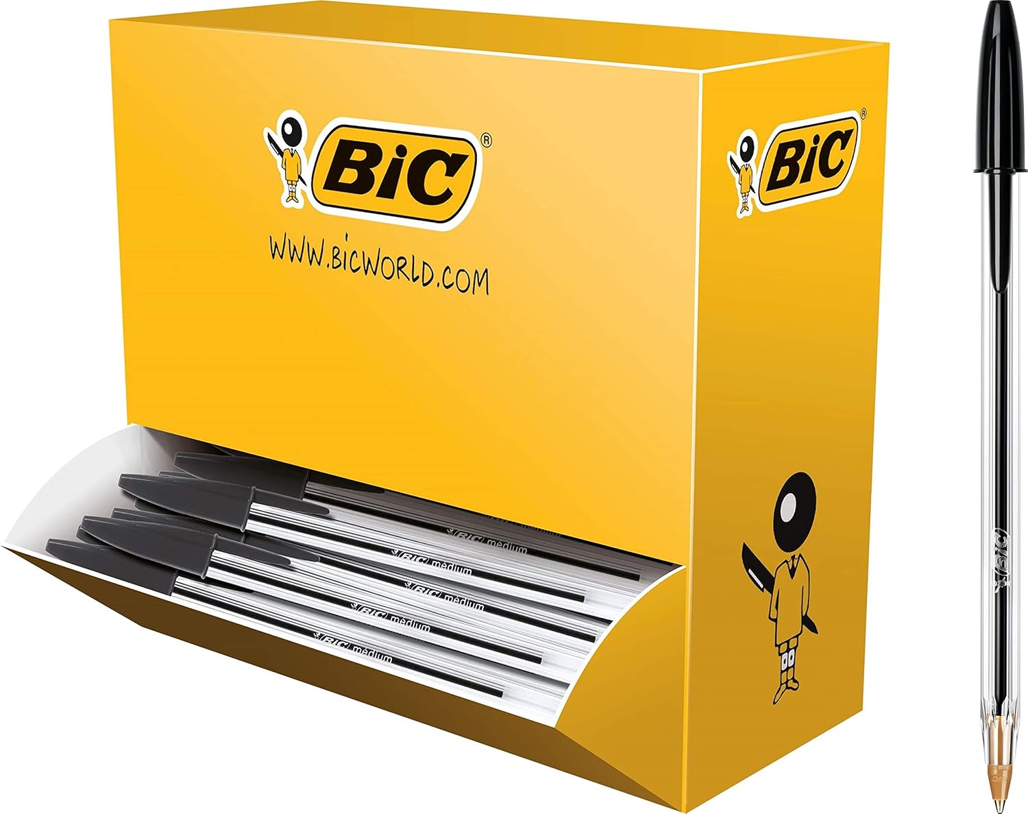 Thumbnail 5 de BIC Cristal Original Fine 0,8 mm Bolígrafos 50 Unidades Negro