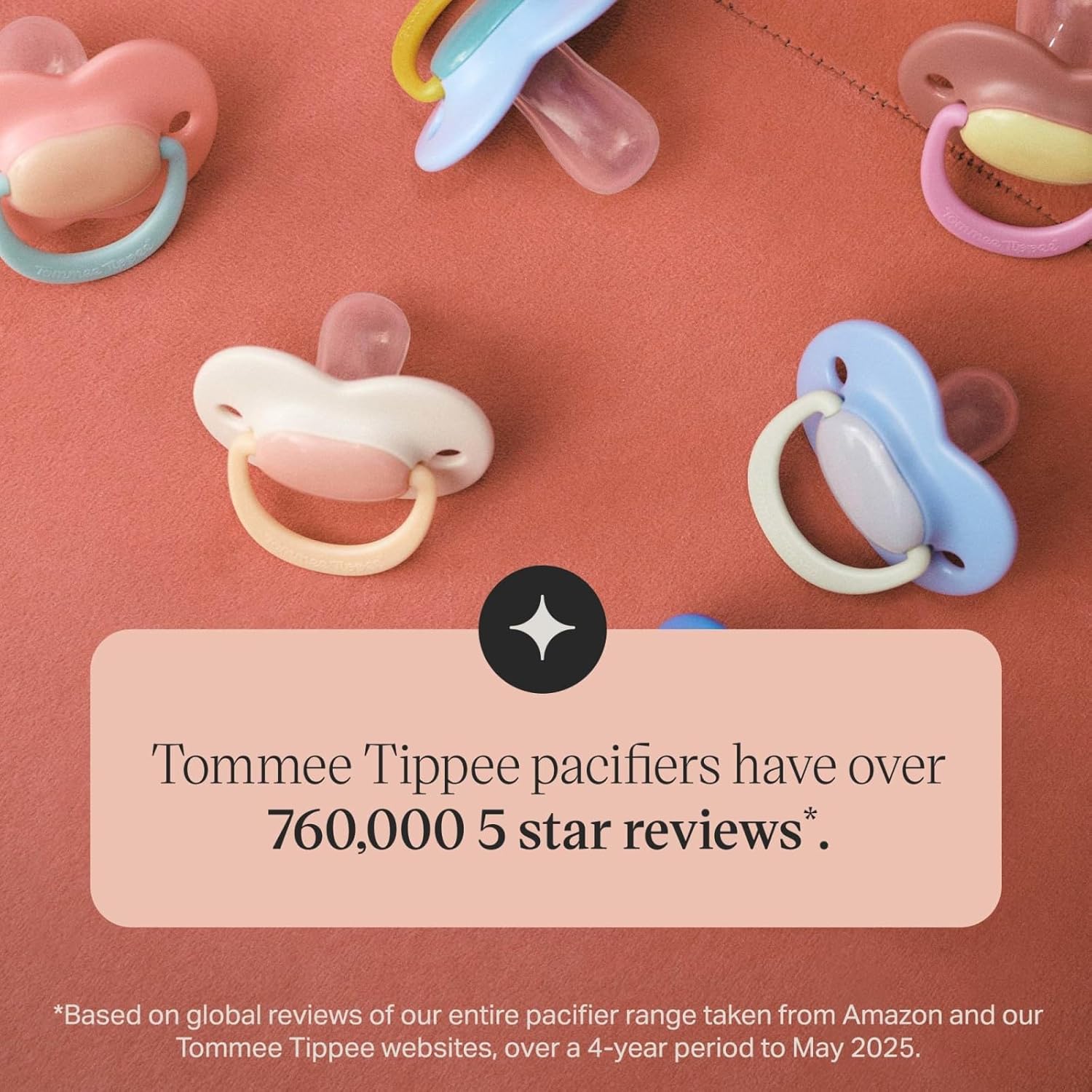 Detalle 2 de Tommee Tippee Ultimate Fit Soother (18–36 Months) – 4 Pack, Symmetrical Orthodontic Dummy, 100% BPA-Free Silicone