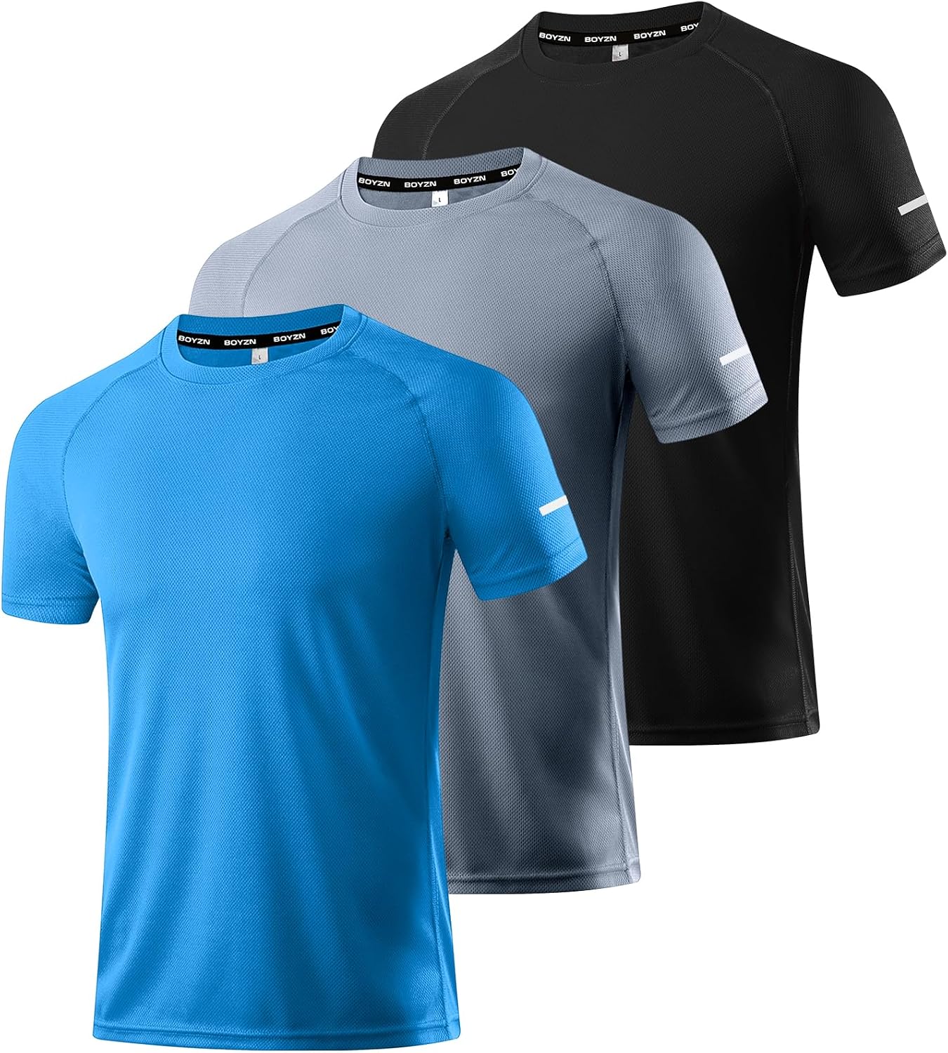 Detalle de Boyzn hardloopshirts voor heren, korte mouwen, ademend en sneldrogend