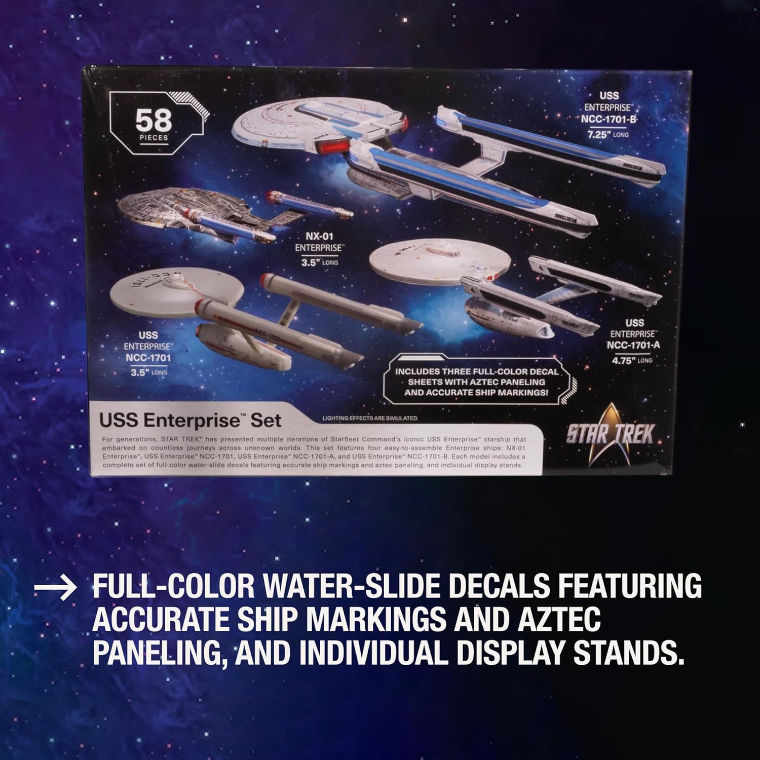 Thumbnail 3 de AMT スター・トレック U.S.S. エンタープライズ 4隻セット 1/2500スケール プラモデルキット