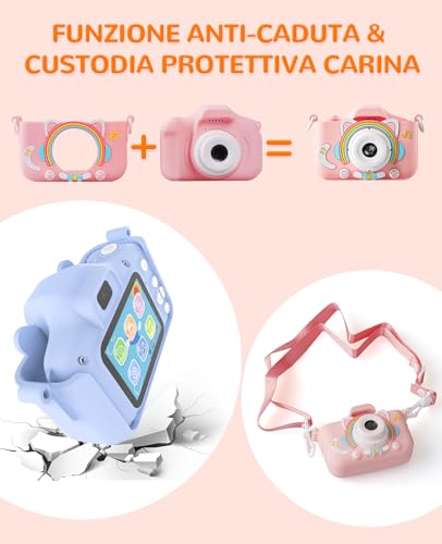 Thumbnail 6 de Voniobuy Macchina Fotografica per Bambini – Fotocamera 1080P con Schermo IPS 2.0", 44 Cornici, 5 Giochi Educativi e Kit Regalo