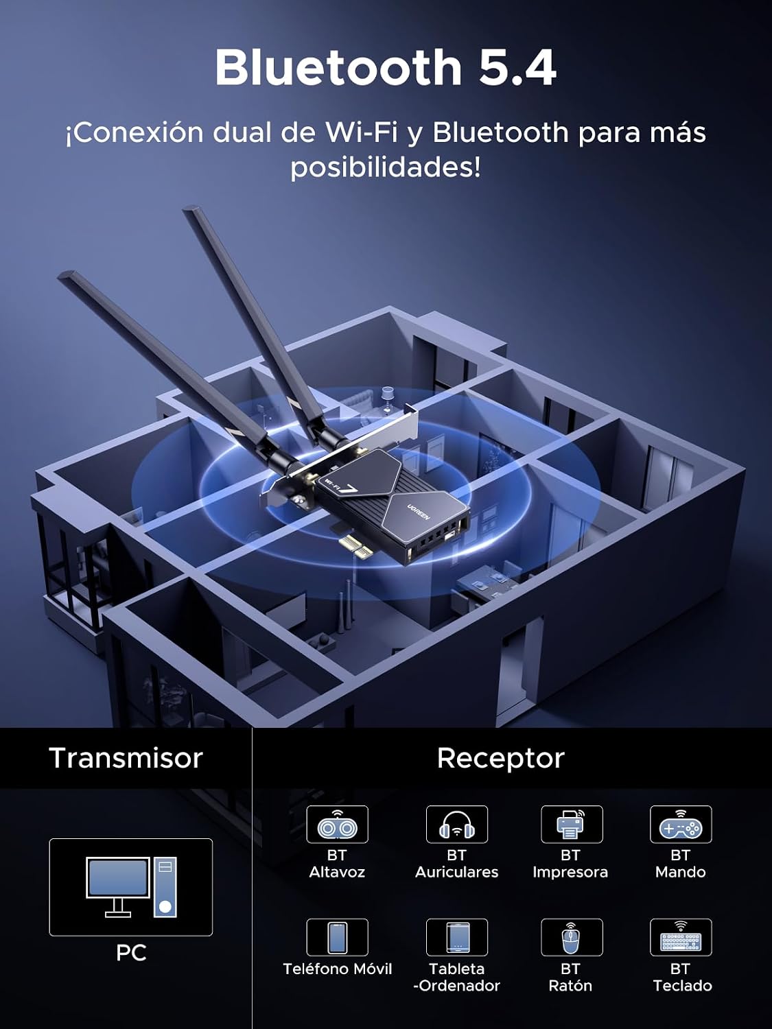 Thumbnail 4 de UGREEN BE6500 6500Mbps WiFi 7