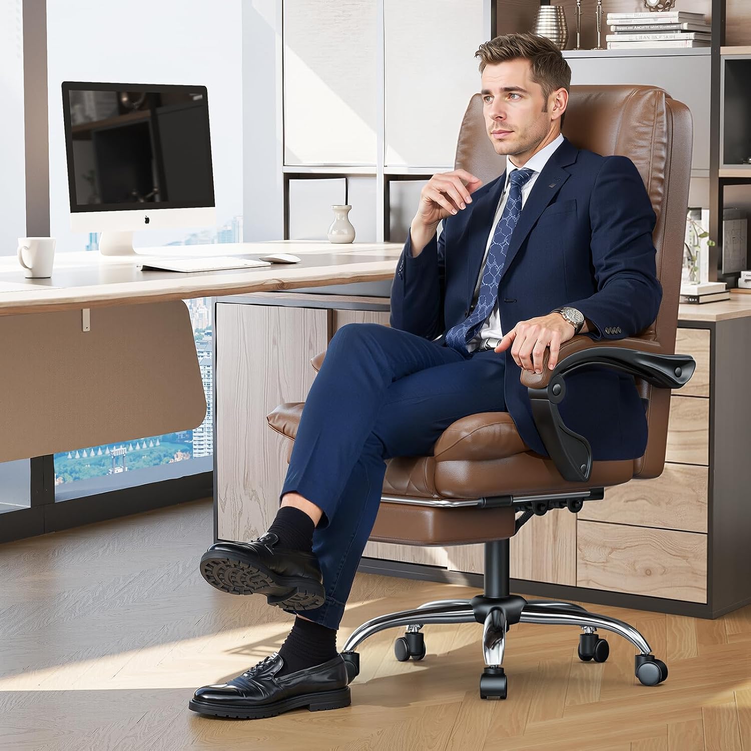 Detalle 2 de naspaluro Chaise de Bureau Ergonomique 150 kg
