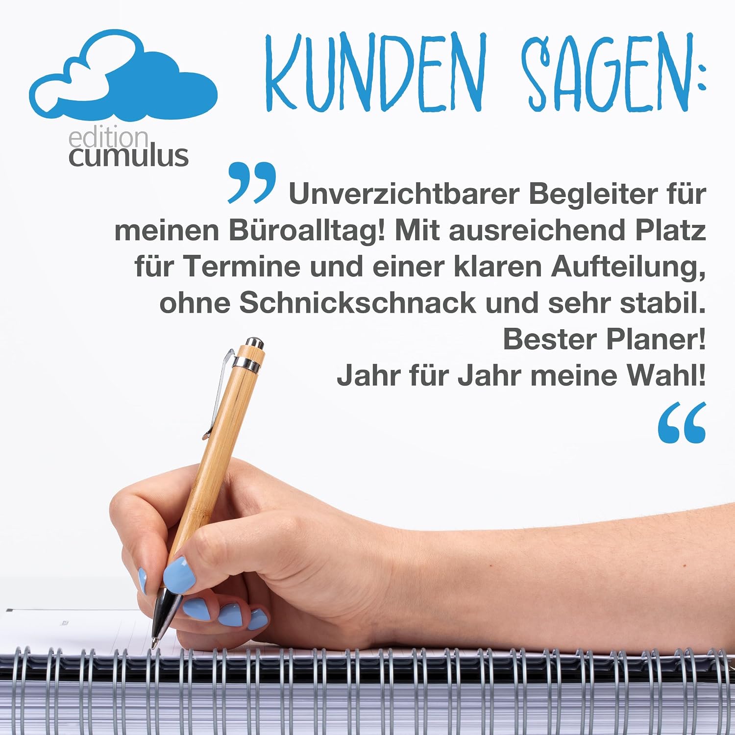 Detalle 2 de edition cumulus 2026 DIN A4 Kalender