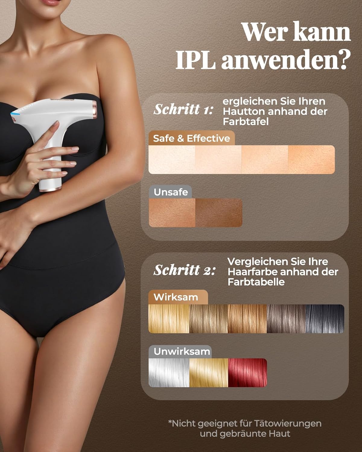 Thumbnail 6 de TIIMAGIC IPL Haarentfernungssystem 3-in-1 – Schnelle, schmerzfreie Ganzkörperbehandlung zu Hause