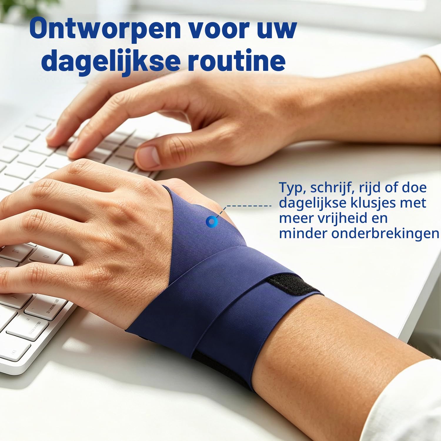 Detalle 1 de Fitomo SKPW15 polsbandage voor de rechterpols, verstelbaar en ademend