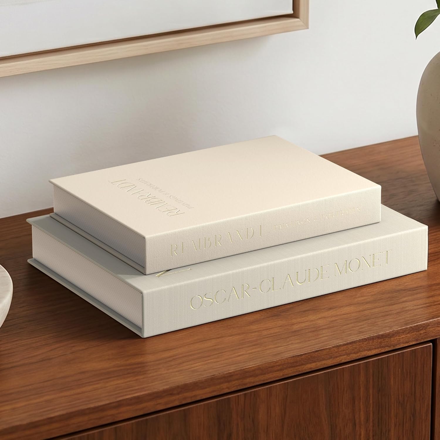 Thumbnail 6 de NesveCit 2-Piece Decorative Book Boxes with Hidden Storage and Magnetic Lid