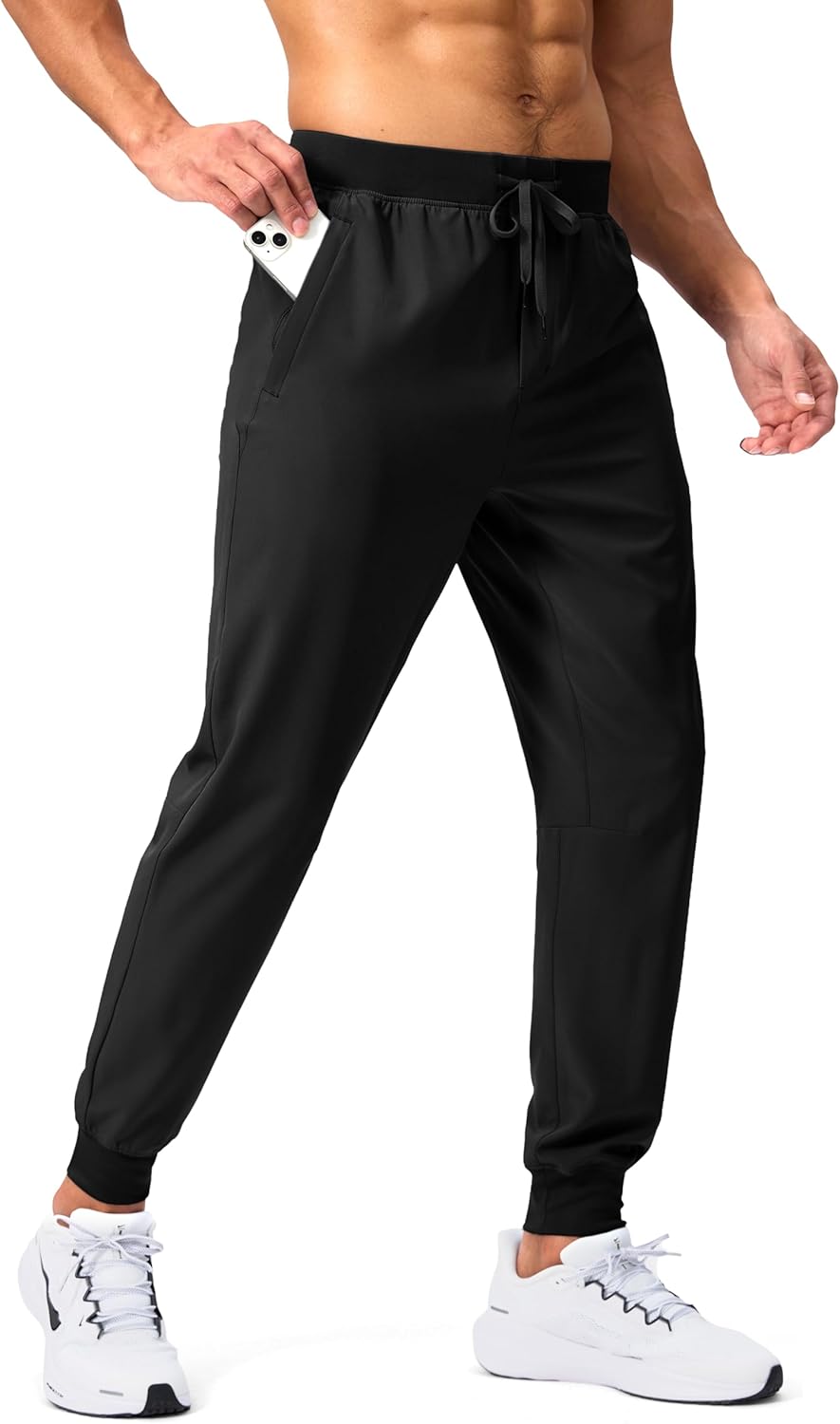 Thumbnail 5 de Pudolla Men's Lightweight Zipper Pocket Joggers