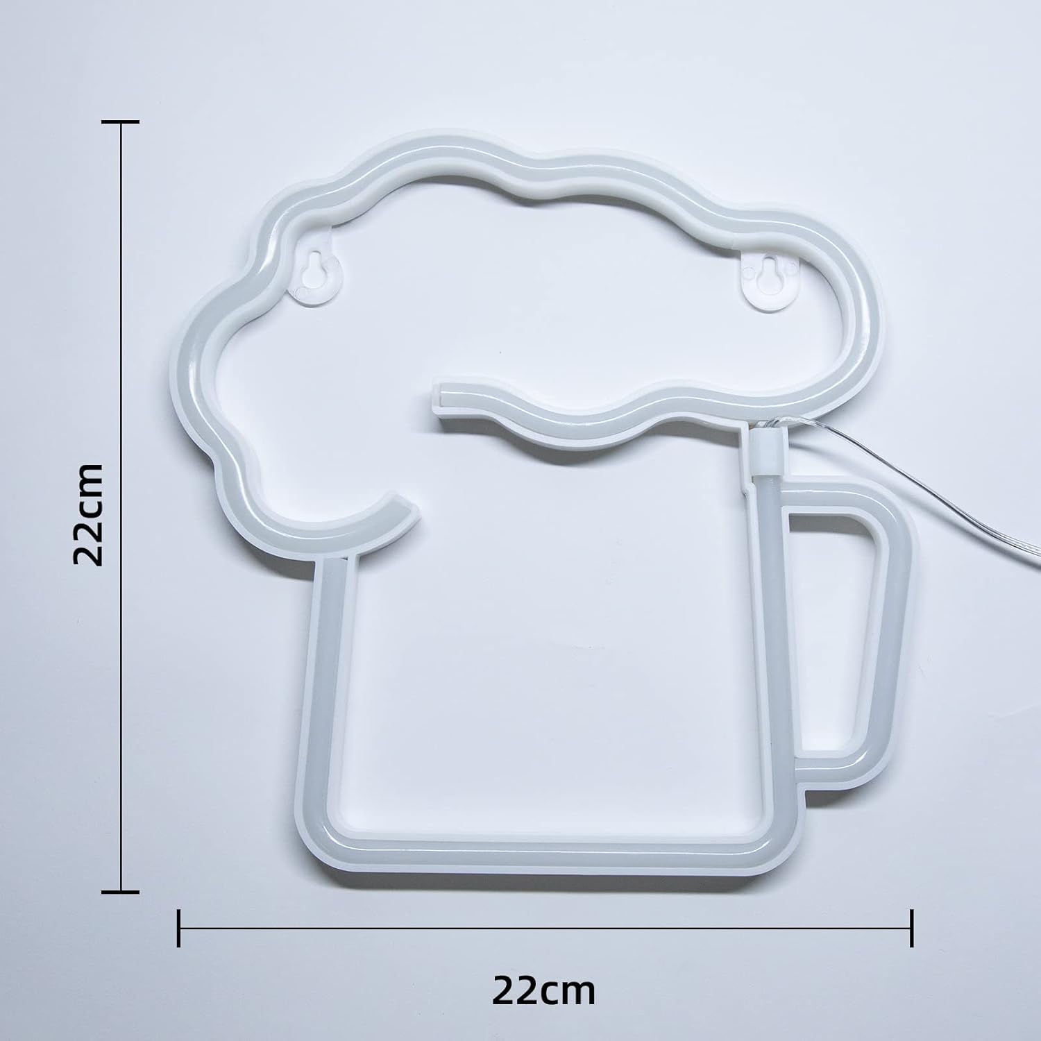 Detalle de DWOOKE Beer Neon Signs: Battery and USB Operated Neon Light for Ambient Room Decor