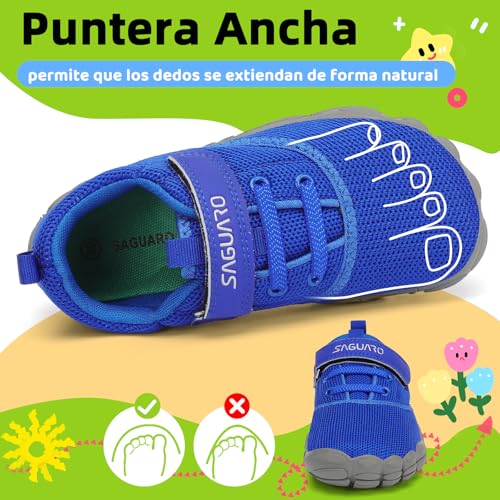 Thumbnail 1 de SAGUARO Barefoot Niños Zapatillas de Trail – Azul, 30 EU