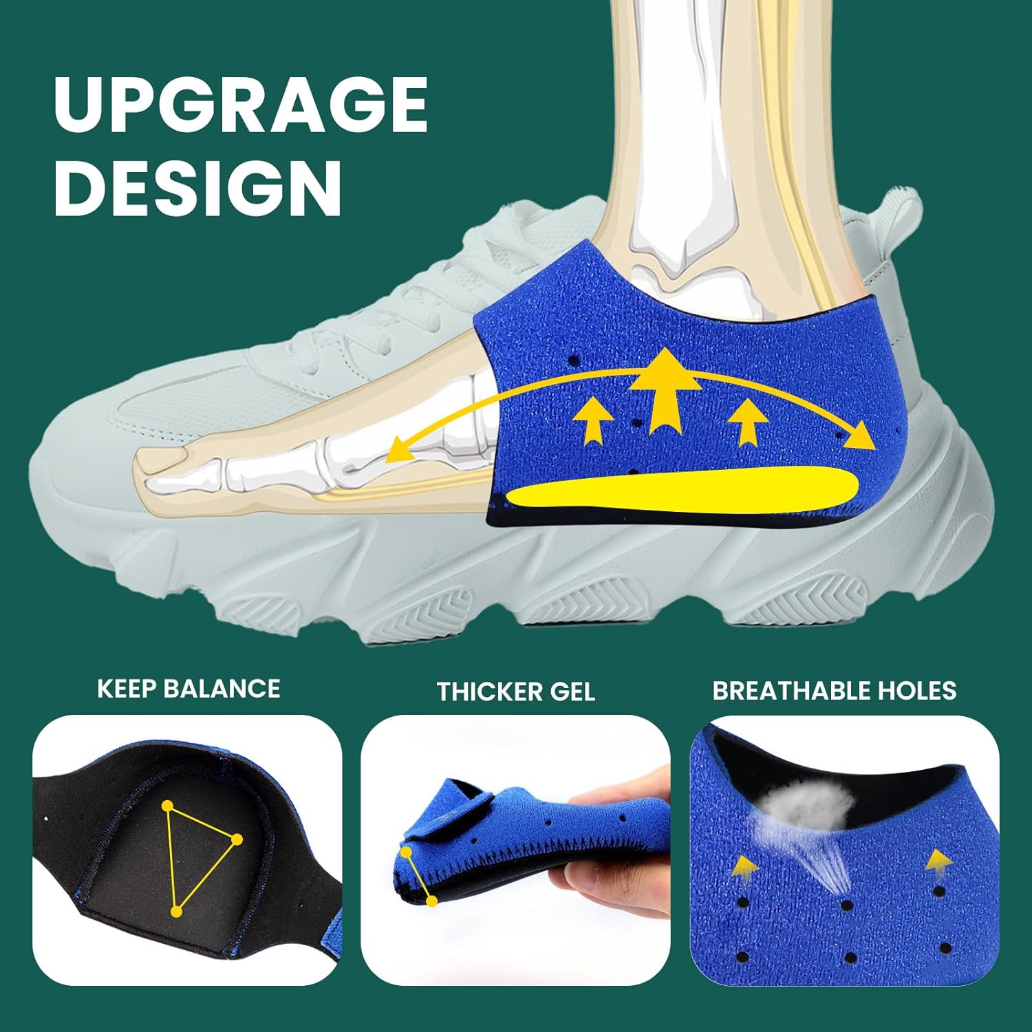 Thumbnail 2 de Taloneras Welnove para Fascitis Plantar y Tendinitis 👣