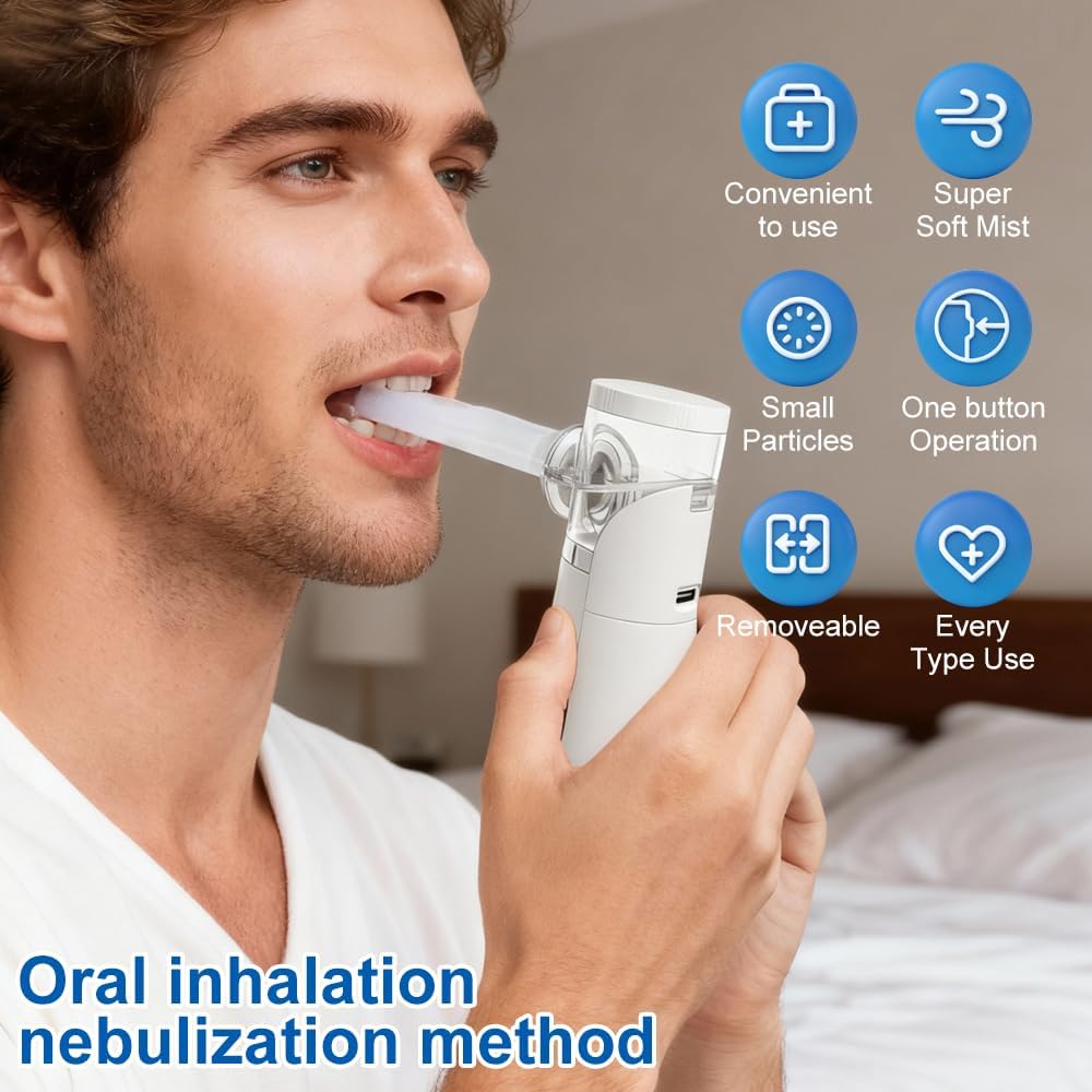 Detalle 2 de Inhalateur nasal Nebulisateur portable blanc