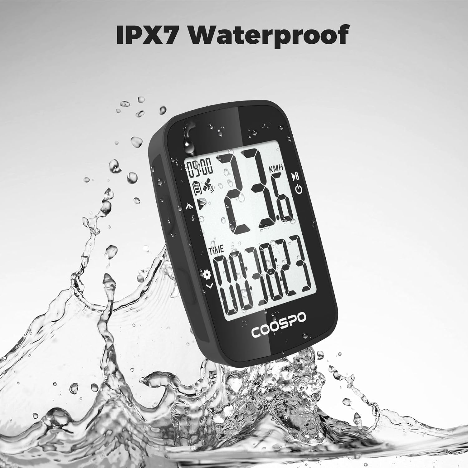 Thumbnail 5 de CooSpo BC26 GPS-Fahrradcomputer kabellos mit Bluetooth 5.0/ANT+ und 2,3-Zoll-LCD
