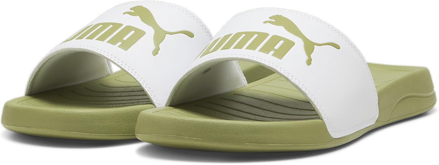 Detalle de PUMA Popcat 20 Sandales à enfiler Unisex – Peacoat White, 39 EU