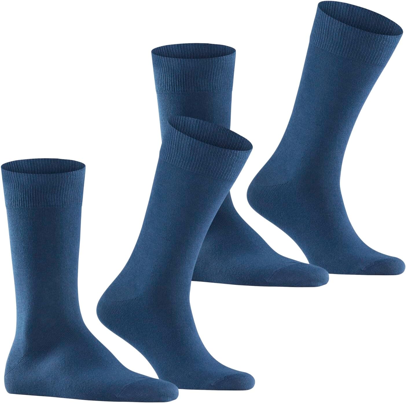 Detalle de Burlington Homme Everyday – Pack 2 chaussettes coton respirantes, unies, durables et confortables