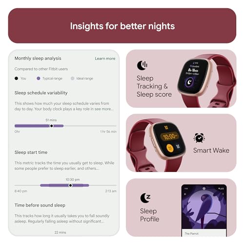 Detalle de Fitbit Versa 4 Fitness Smartwatch with Google Health — Copper Rose Aluminium