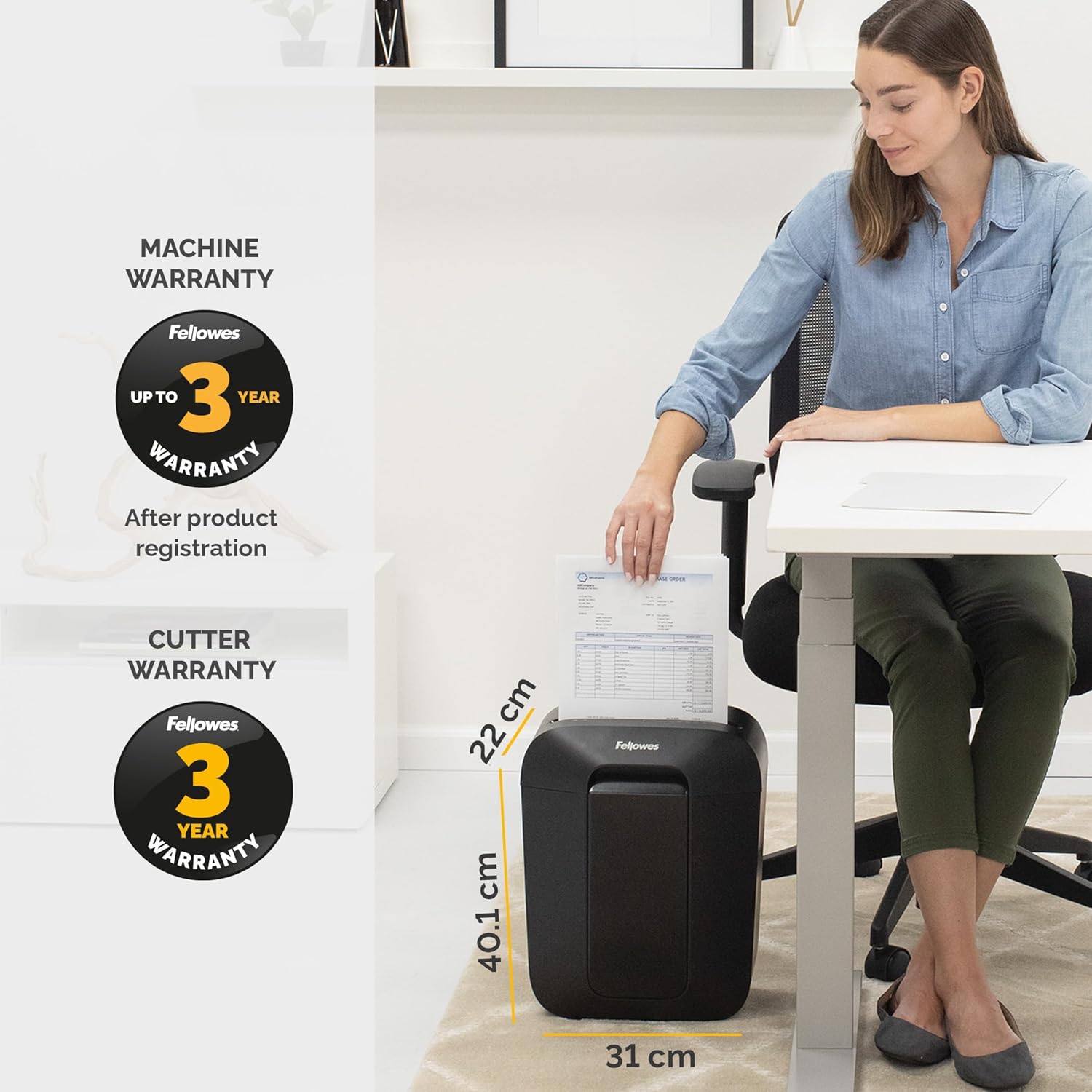 Thumbnail 6 de Fellowes LX50 Paper Shredder for Home Office Use