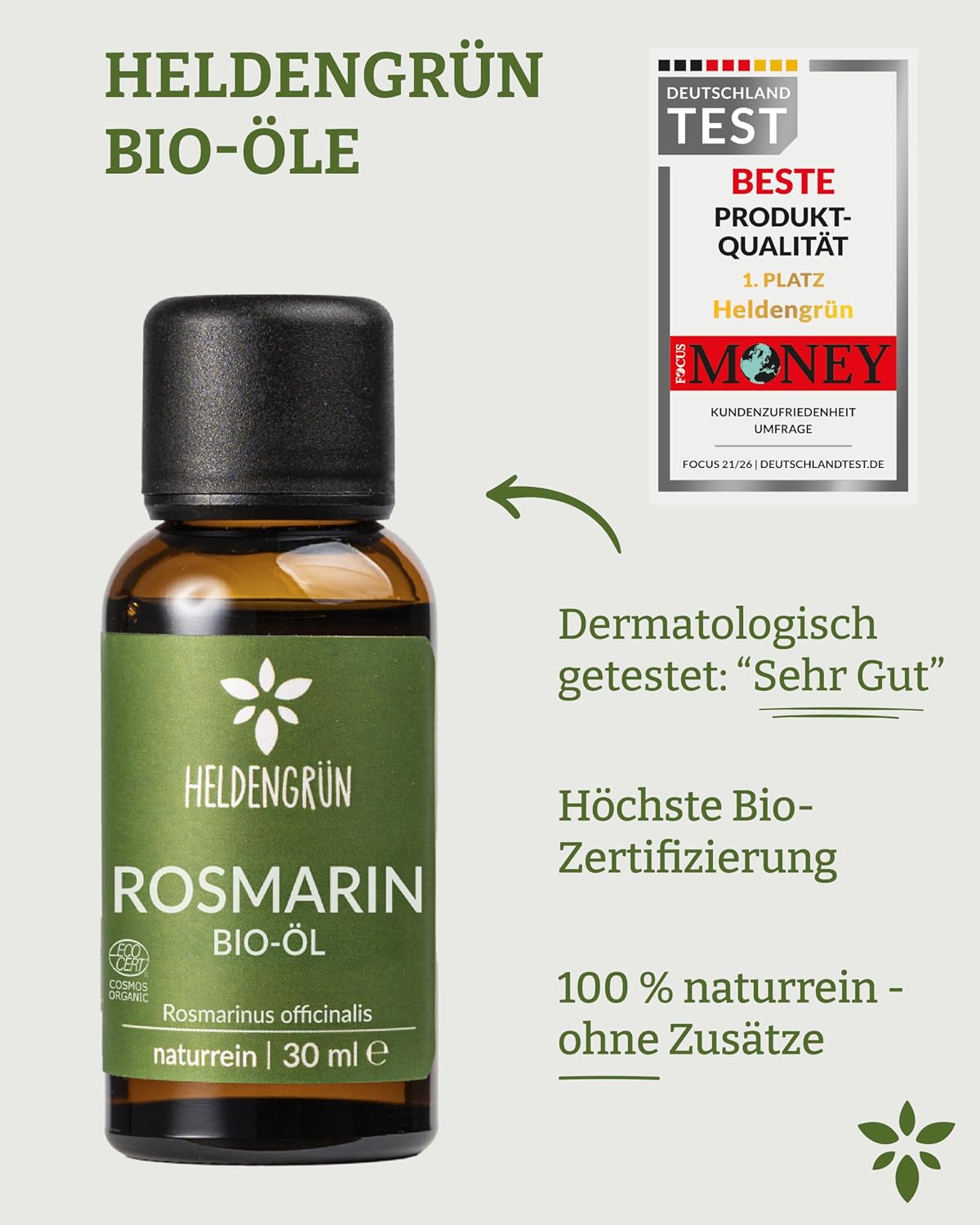 Thumbnail 6 de Heldengrün BIO Rosmarinöl 100 ml – Haaröl