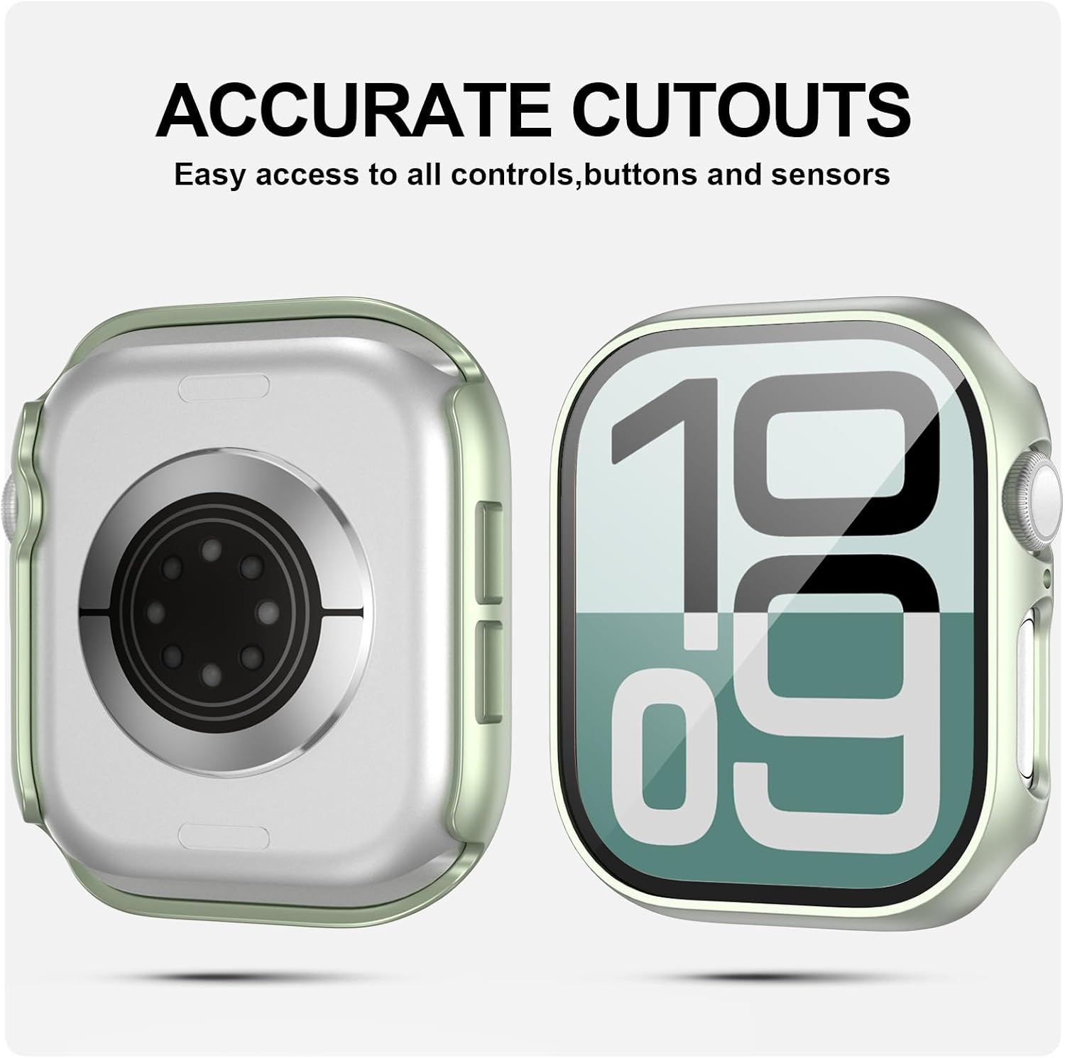 Detalle de JZK Apple Watch Case with Tempered Glass