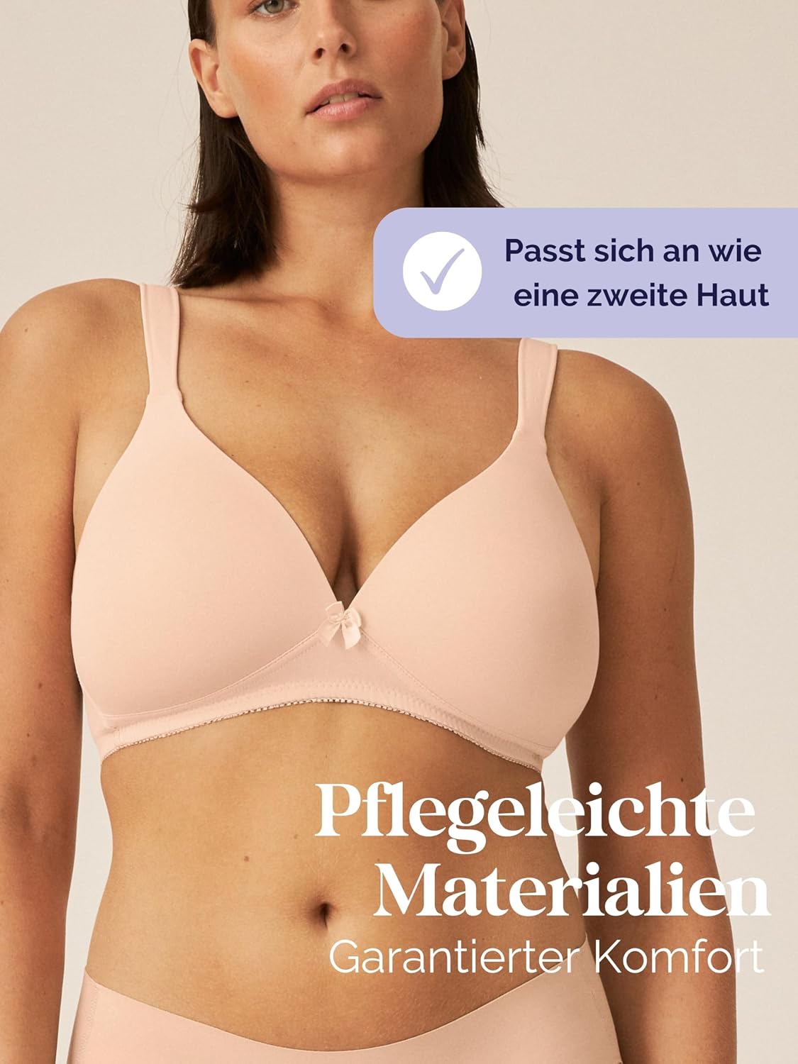 Thumbnail 4 de Naturana® BH Damen ohne Bügel [Cup A-D] mit nahtlosen Cups und gepolsterten Trägern – Komfort trifft Passform