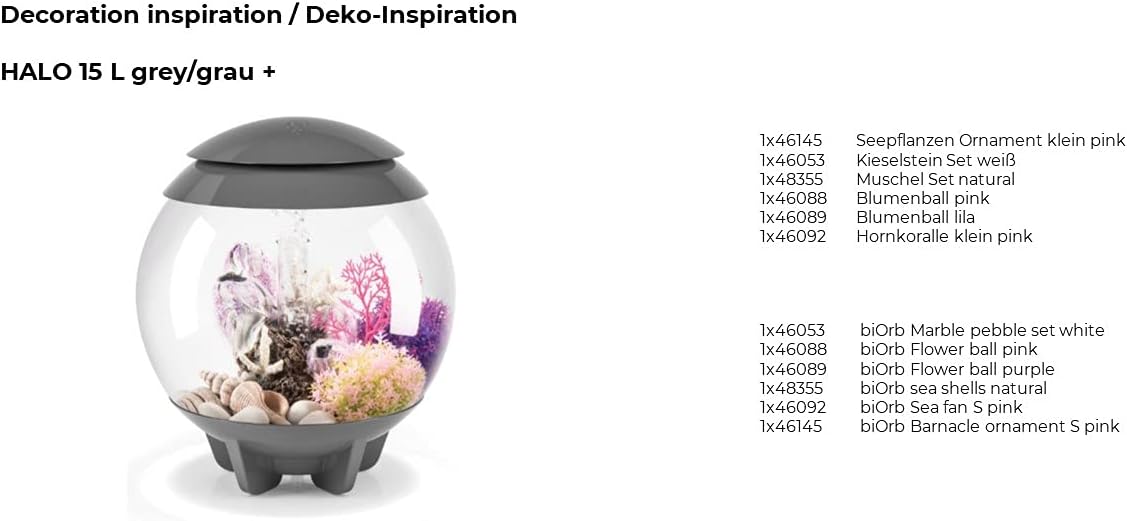 Detalle de biOrb 48355 Muschel Set natural – 3er-Set Keramik-Muscheln für biOrb Aquarien