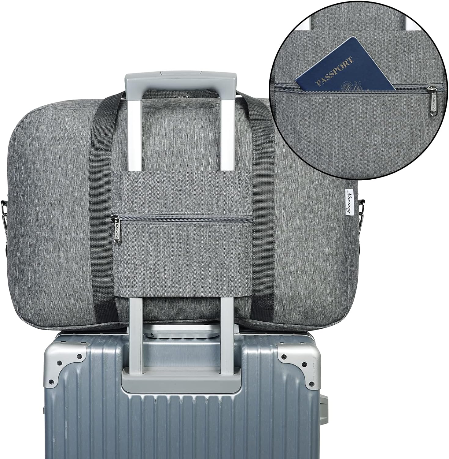 Thumbnail 5 de Large Cabin Bag 56x45x25 40L Grey