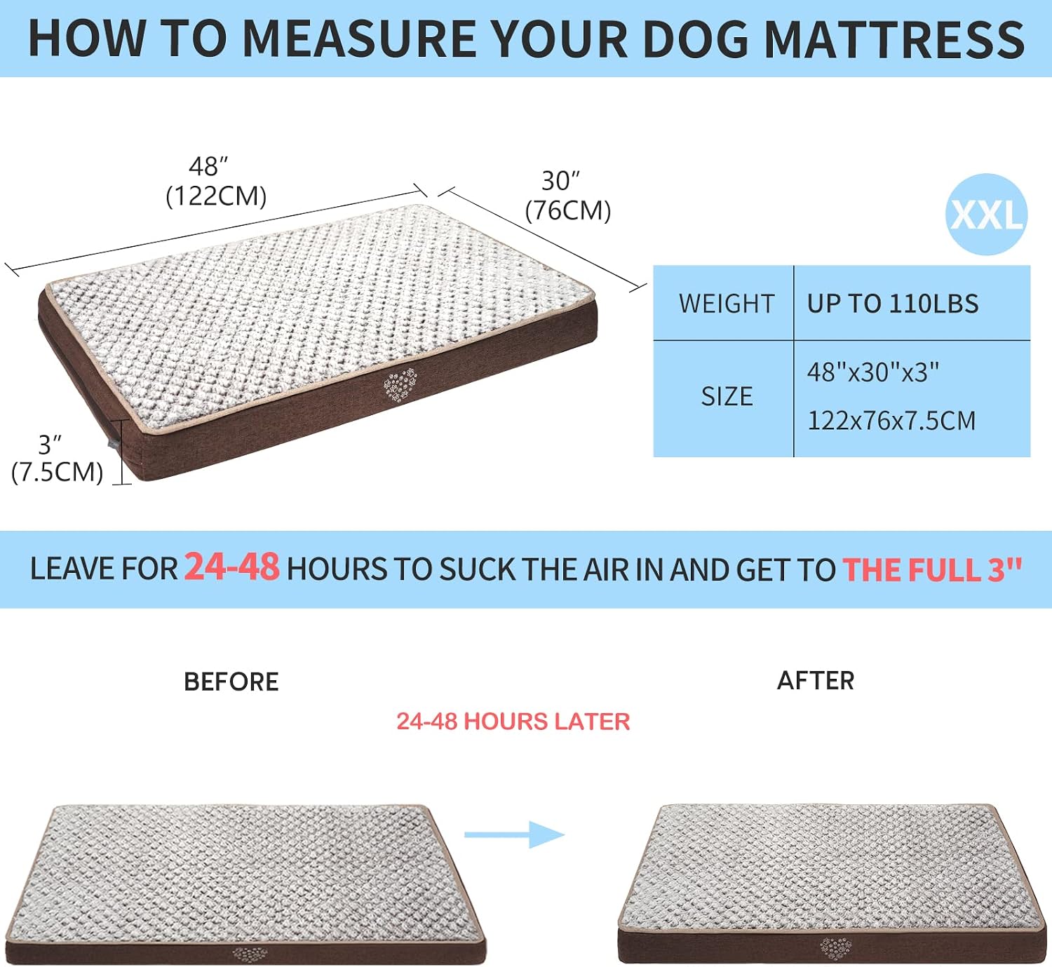 Thumbnail 1 de VANKEAN Waterproof Reversible Dog Mat with Removable Washable Cover for Crate