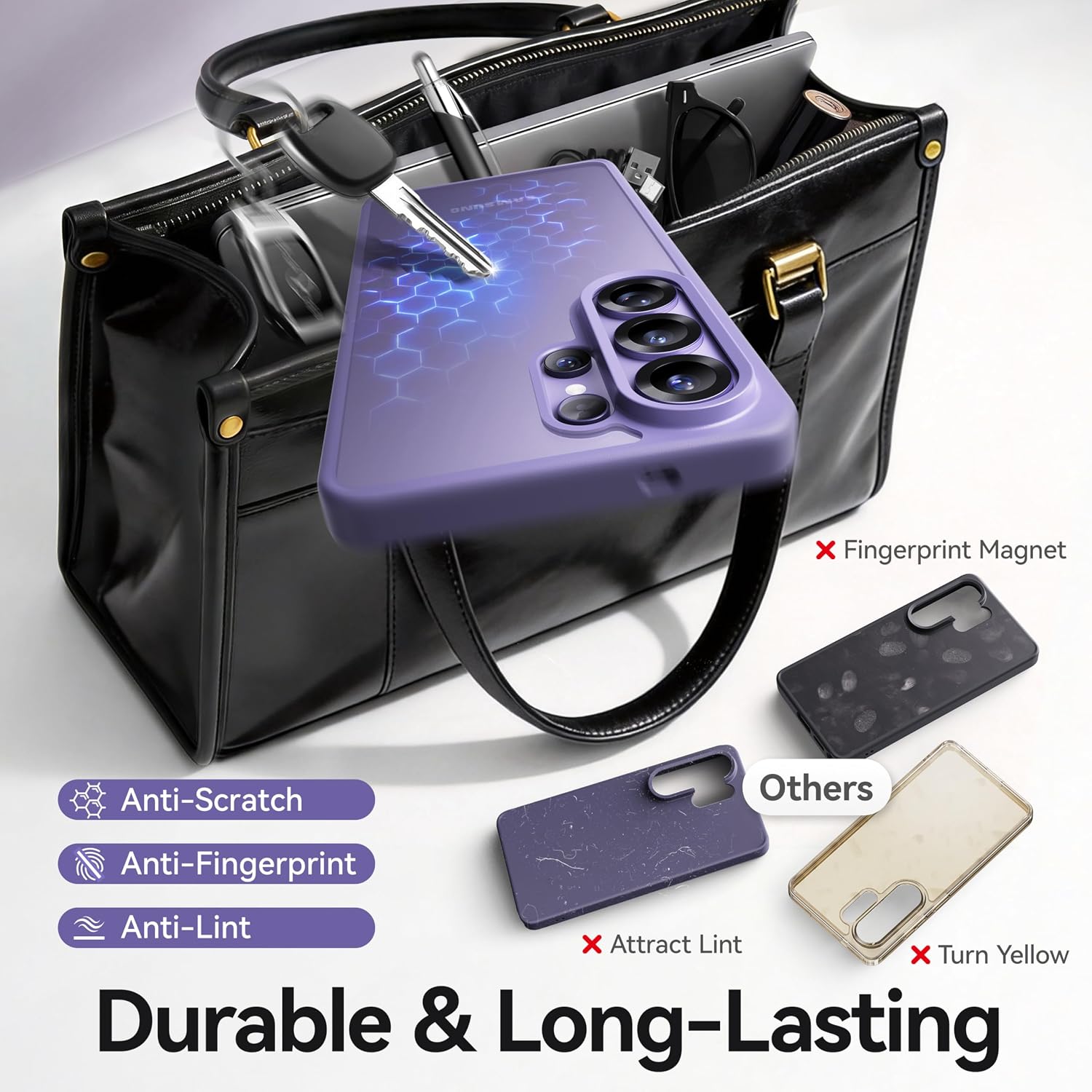 Detalle de CASEKOO Cobalt Violet S26 Ultra Case 16FT