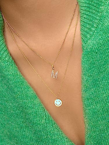 Detalle de SINGULARU Collar Smiley Sky Enamel 💍