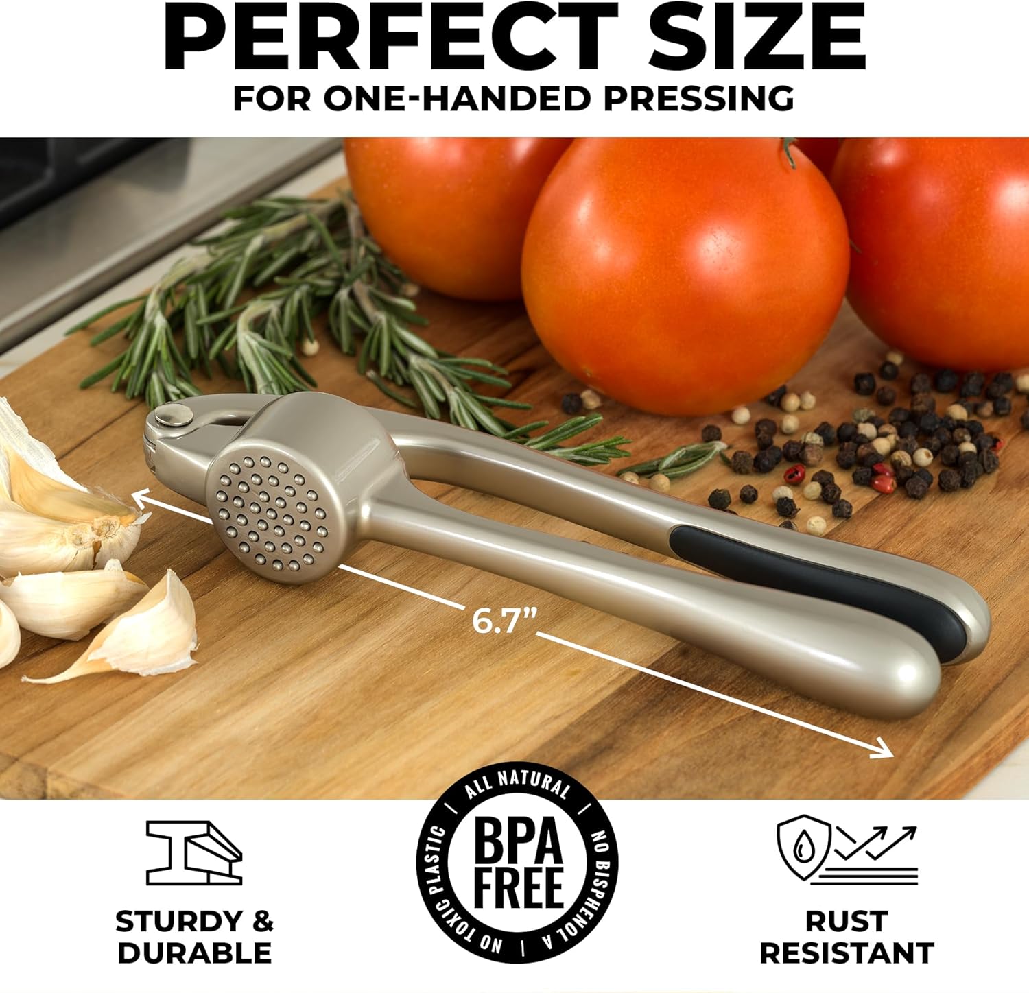 Thumbnail 1 de Zulay Kitchen Garlic Press Set 🧄