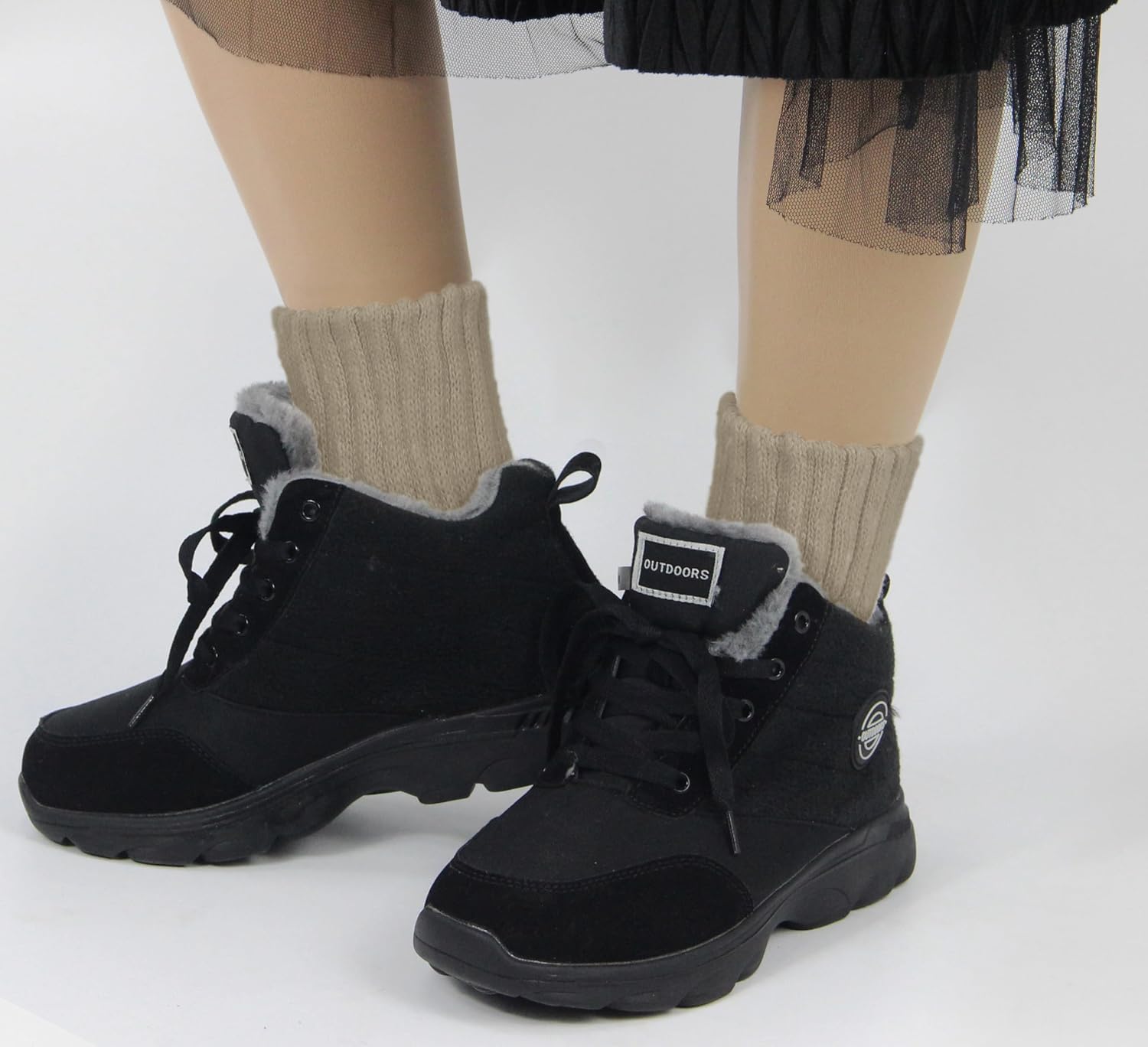 Thumbnail 5 de BomKinta Boot Socks Women 5-11 Cozy Crew Socks