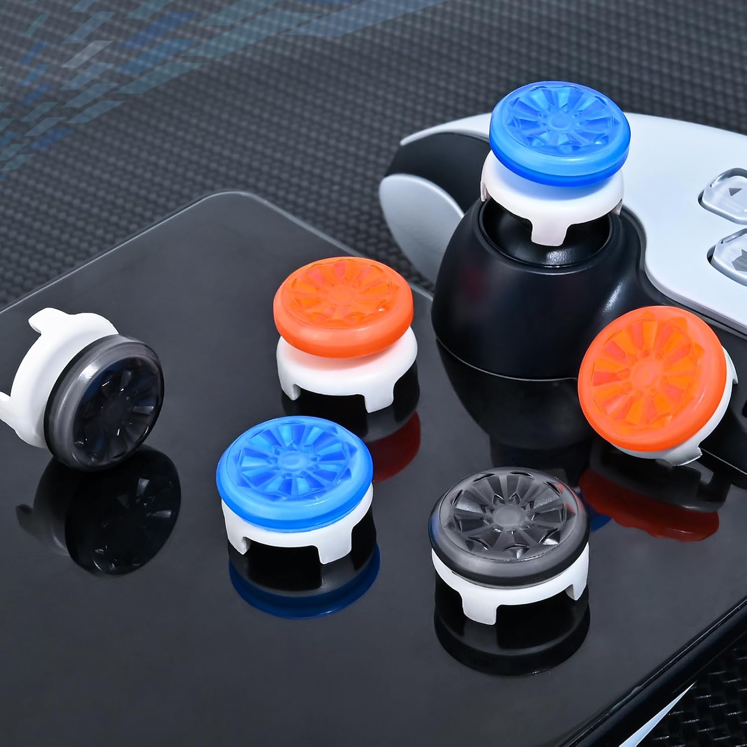 Detalle de DLseego Thumb Grips for PlayStation Portal – Silicone Mid/High-Rise Anti-Slip (2 Pack)
