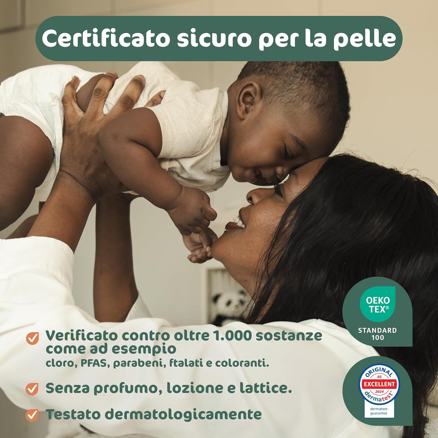 Detalle de Naty FreeMovers Mutandina Pannolino a Mutandina Taglia 5 (12–18 kg) – 80 pezzi, senza profumo e certificato per pelli sensibili
