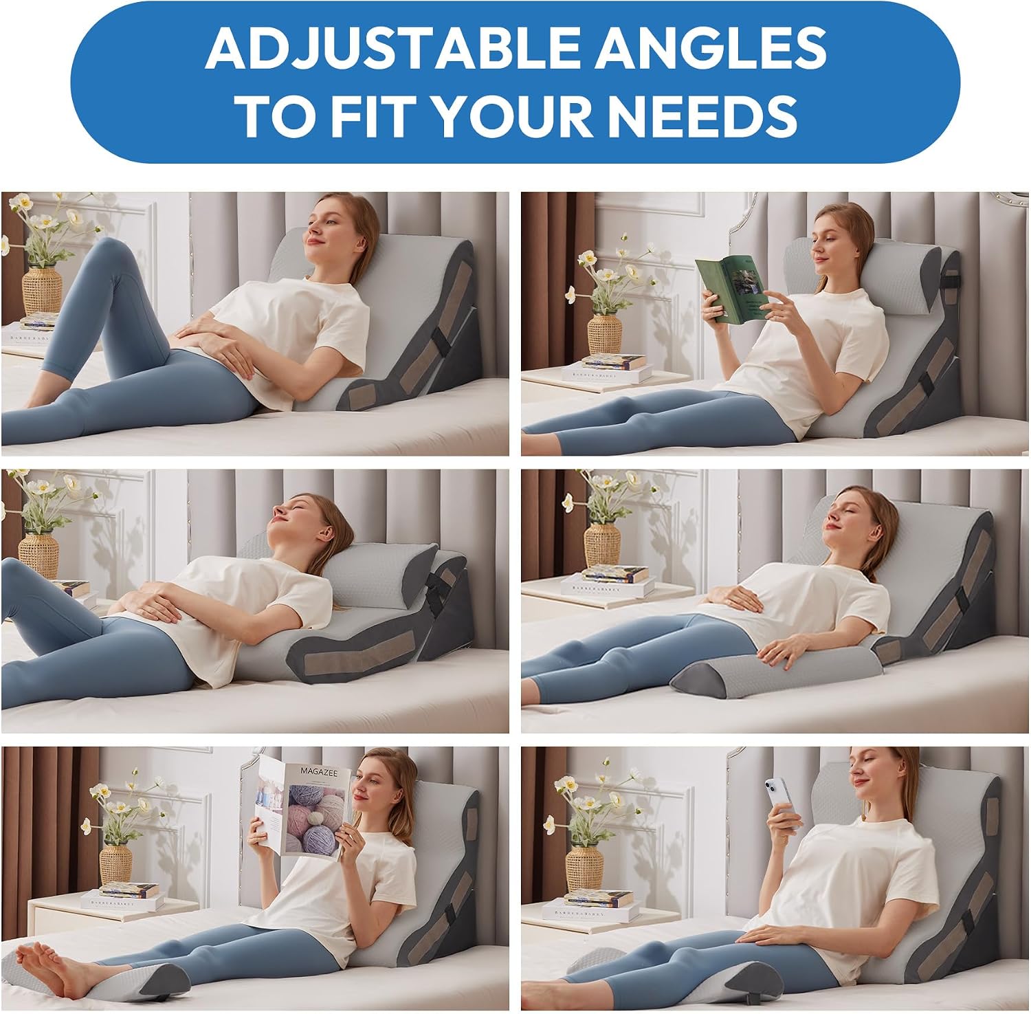 Detalle de Ahpmeoa Wedge Pillow Set 3-Piece