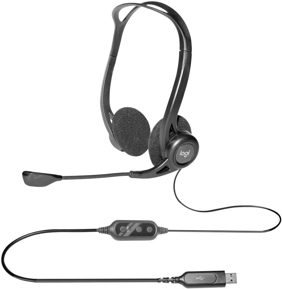 Detalle de Logitech 960 Wired Headset: Comfort, clarity and practical USB wired connection