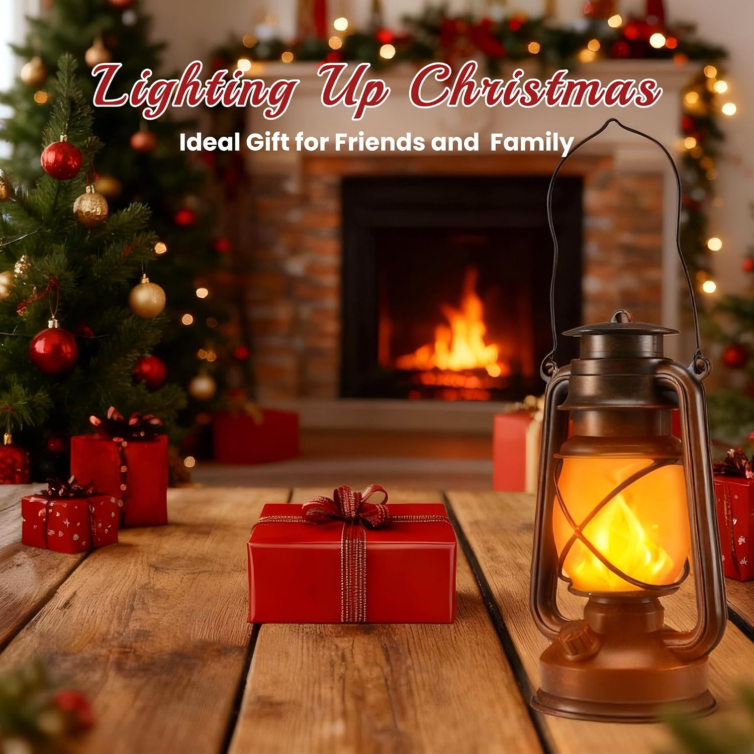 Thumbnail 6 de Marlrin 2-Pack Bronze LED Lanterns with Flickering Flame and Remote