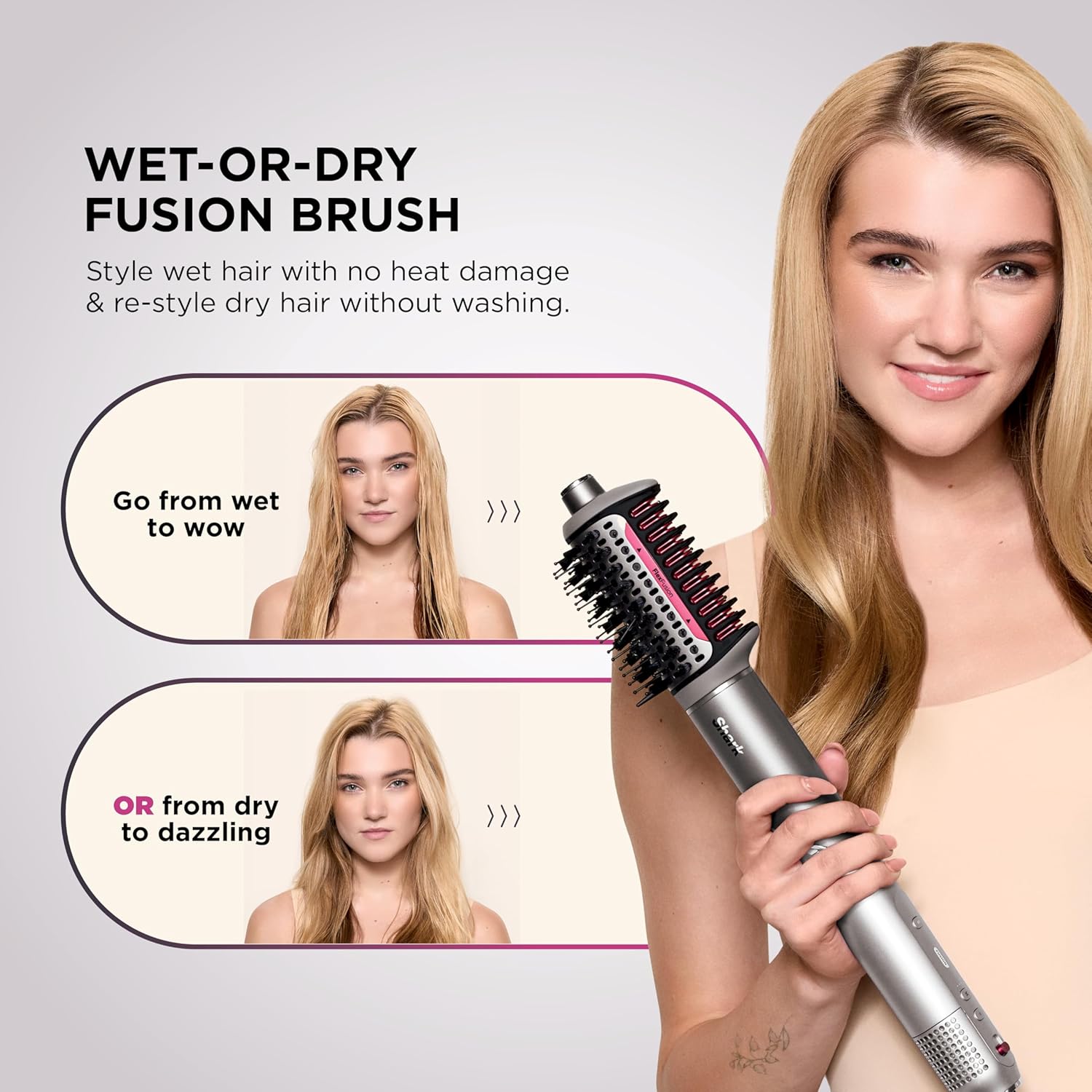 Thumbnail 2 de Shark FlexFusion HD641 Ceramic Hair Dryer with Brush 💇♀