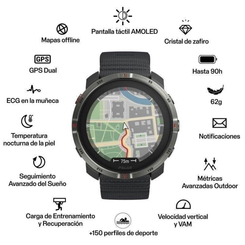 Detalle 2 de Polar reloj deportivo Grit X2